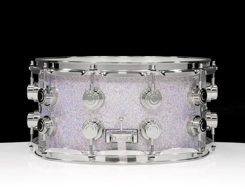 DW Collector's Series SSC Maple 7x14 Snare Drum - Diamond Nebula with Chrome Hardware image 1
