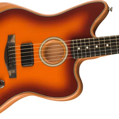 FENDER - American Acoustasonic Jazzmaster  Tobacco Sunburst  Ebony Fingerboard - 0972313252 image 4