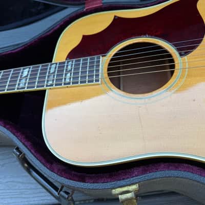 Late 60's Gibson Country Western Acoustic w/vintage hardshell case image 2