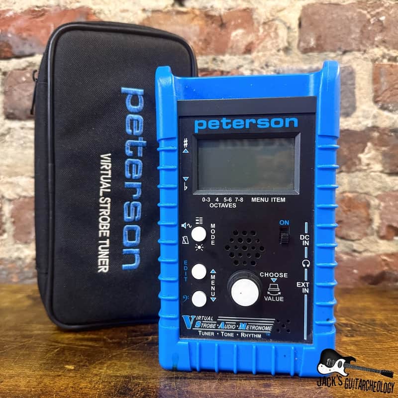 Peterson V-SAM Virtual Strobe Tuner/Tone Generator/Metronome *USED* (Black/Blue - 2000s) image 1