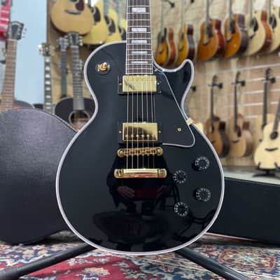 Gibson GIBSON Les Paul Custom with Ebony Fingerboard Gloss Ebony 2023 2023 - Ebony Fingerboard Gloss Ebony image 1