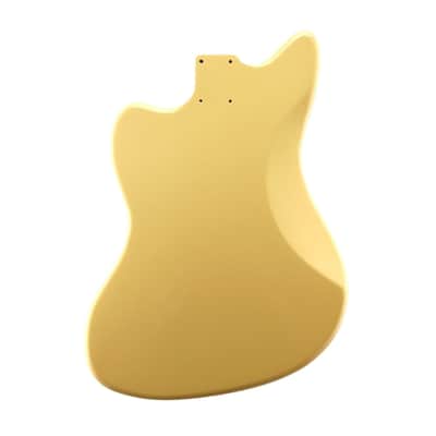 Finished Alder Jazzmaster/ Offset Guitar Body - Vintage Yellow image 3