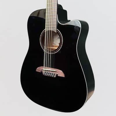 Alvarez AD60CE 12 String Dreadnought Acoustic Electric Guitar - Black image 3