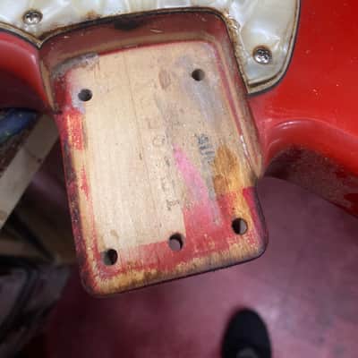 1996 Fender Japan Kurt Cobain JT-95 Jag-Stang - Fiesta Red Electric Guitar image 15