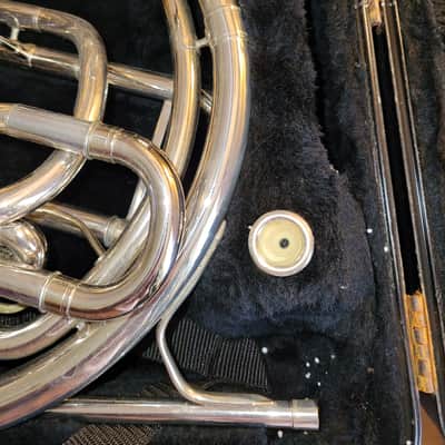 C.G. Conn 8D CONN Professional Model Double French Horn with Fixed Bell 2010s - Nickel-Silver image 5