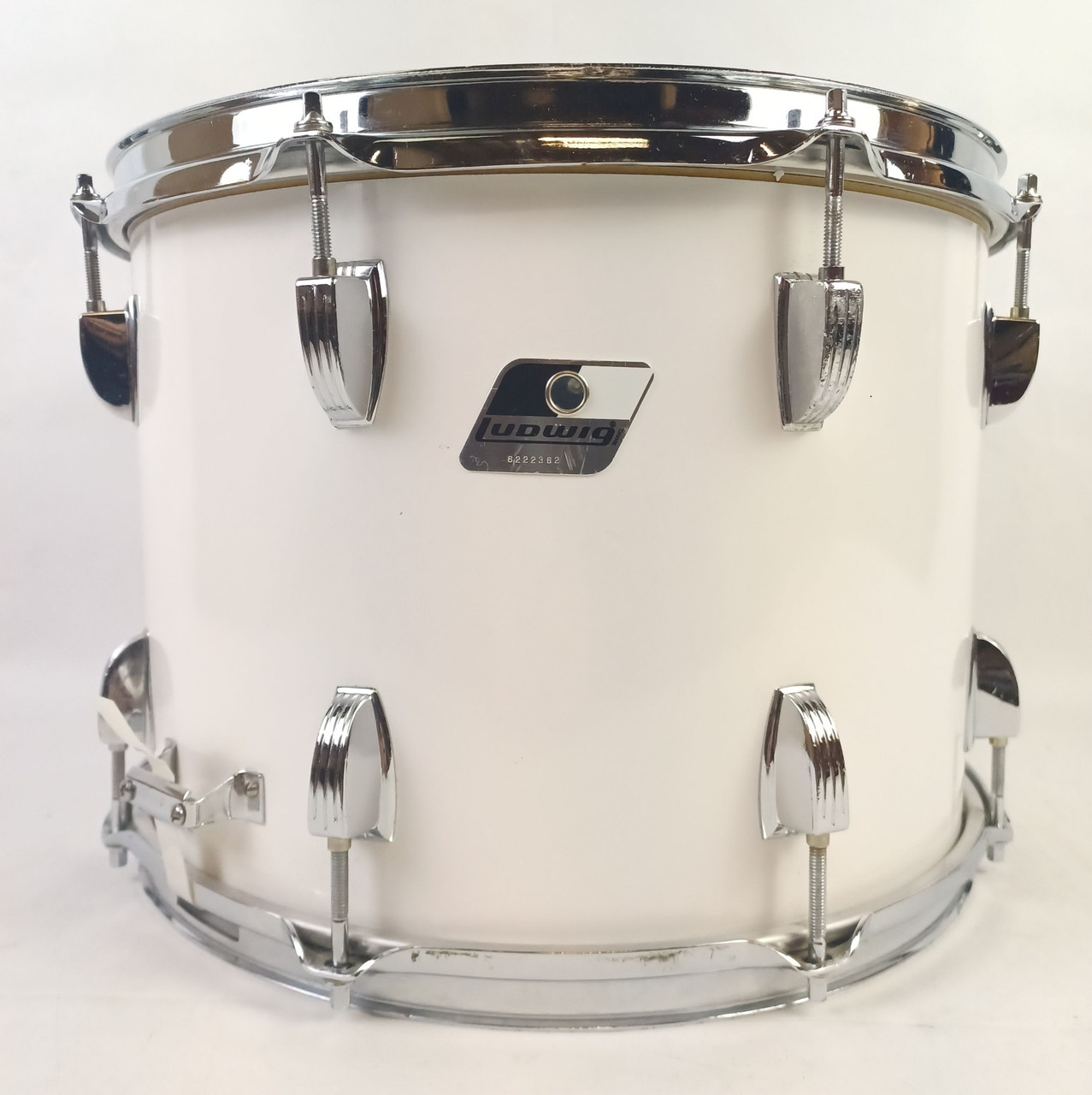 Ludwig Strider 10x14"White Cortex Parade/Marching P85 Snare Drum ++Aluminum Ring — main photograph