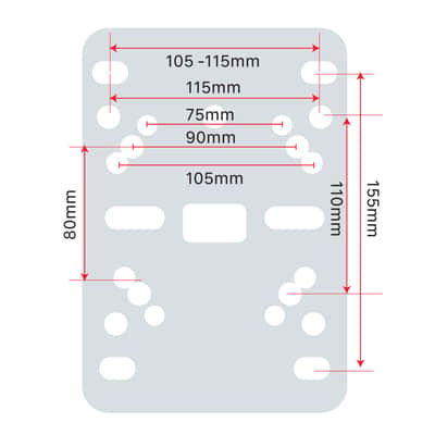 ProX XT-CDF12 Folding Plate w/Dual Truss Clamp For Moving Heads and Stage Lights image 2