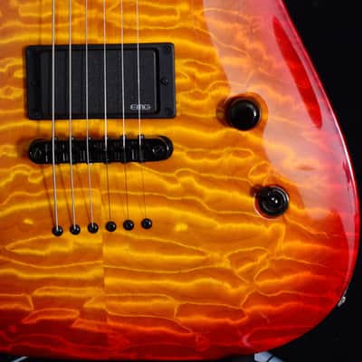 Used Charvel Custom Shop Set Neck  Cherry Sunburst image 4
