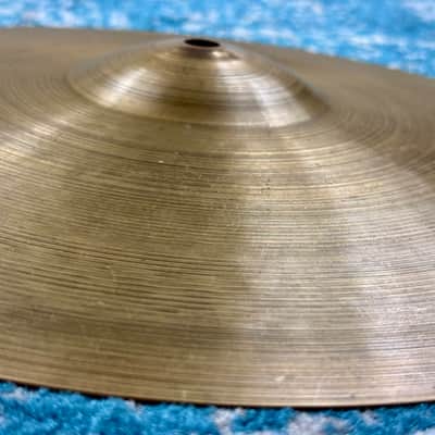 PAPER THIN 14” 1950s Small Stamp Zildjian A VINTAGE Hihats 688g 870g image 7