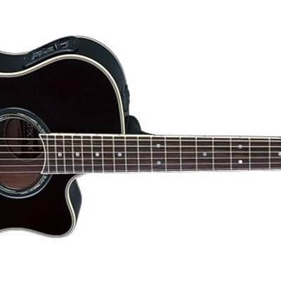 YAMAHA APX700 II BK BLACK CHITARRA ACUSTICA ELETTRIFICATA CUTAWAY NERA image 4
