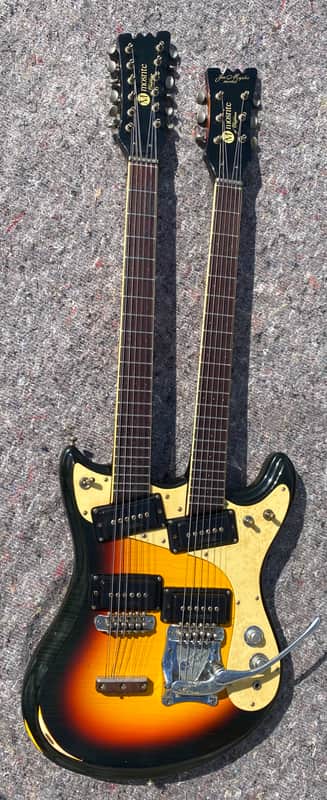 Mosrite Joe Maphis Model 1966 - Double Neck 6/12 Sunburst image 1