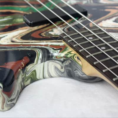 Custom Swirl Painted Dean Edge 09 Bass Guitar image 14
