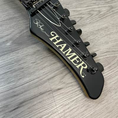 Hamer 1986 Steve Stevens SS1 Signature Gold Sparkle Electric Guitar image 10