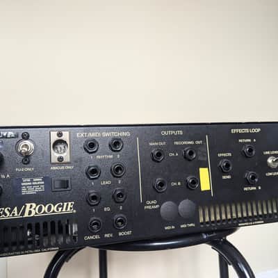 Mesa Boogie Quad Preamp with FU-2A Footswitch 1980s - Black image 5