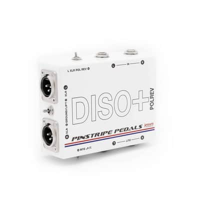Pinstripe DISO+ POLREV Stereo Line Isolator, w/XLR Polarity Reverse Switch image 2