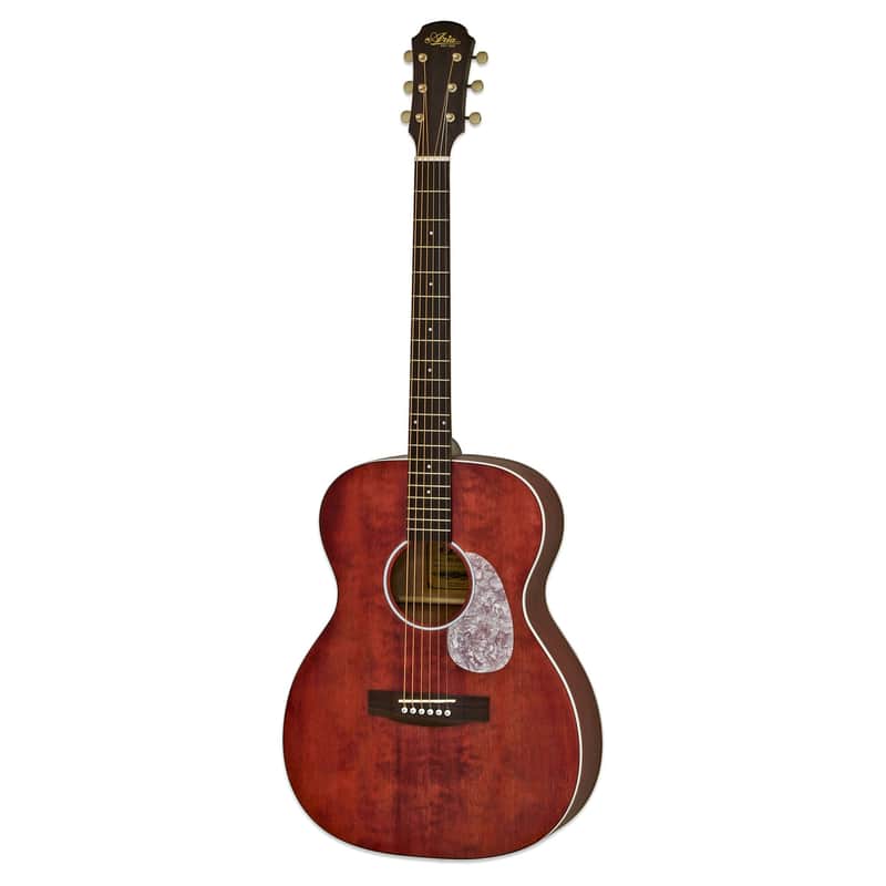 Aria 101UP Urban Player Acoustic Guitar-Stained Red *USA Small Business* image 1