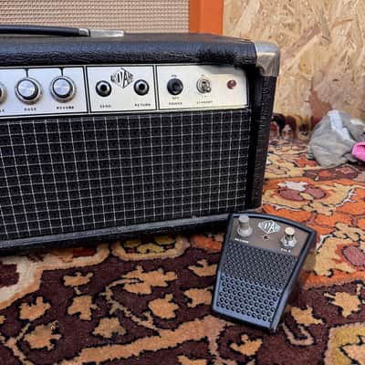 Vintage 1981 ProAmp Ltd 60w 6L6 Valve Guitar Amplifier Head w Pedal Manual 1980s image 6