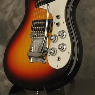 original 1973 Mosrite V-II Sunburst image 6