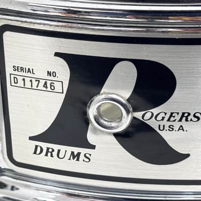 VINTAGE ROGERS 70s Big-R Dynasonic Snare Drum 14x5 C.O.B. image 11