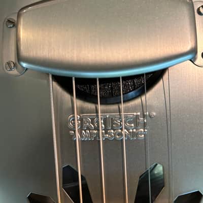 Gretsch G9201 Honey Dipper Round-Neck Brass Body Biscuit Cone Resonator Guitar 2010s - Shed Roof image 13