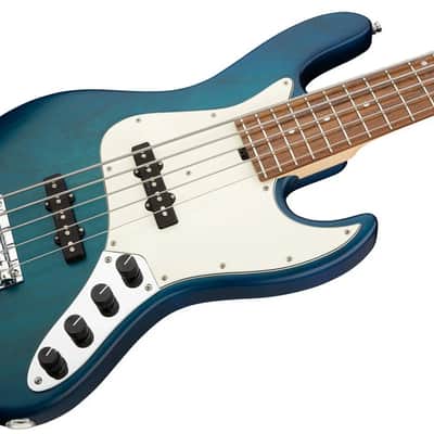 Sadowsky MetroLine 21-Fret Vintage J/J Bass-Red Alder Body-5 String-Bora Blueburst Transparent Satin image 9