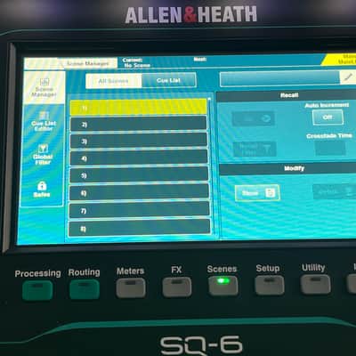 Allen & Heath SQ-6 48 Ch/36 Bus Digital Mixer w/ Road Case, Cover + iPad Holder image 16