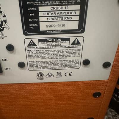 Orange Crush 12 12-Watt 1x6" Guitar Combo 2015 - Present - Orange image 4