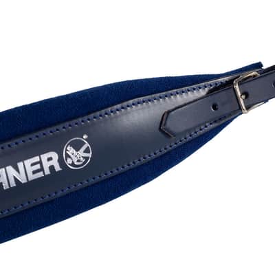 Hohner 42 In. X 3 In. Blue Leather Accordion Straps (ACC13-BLU) image 2