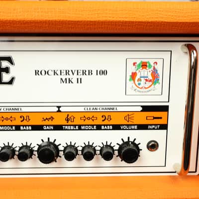 2010 Orange Rockerverb 100 MKII Amplifier Head & PPC412HP8 4X12 Speaker Cabinet image 5
