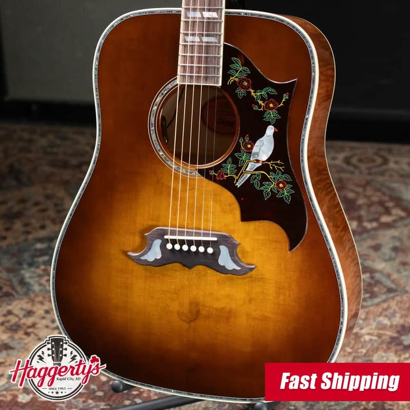 Gibson Dove Anniversary Limited Edition Acoustic/Electric Guitar - Cremona Burst with Hardshell Case image 1