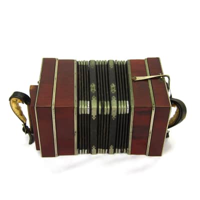 Foerster 96 Key Chemnitzer Concertina Button Accordion, Original Case image 5