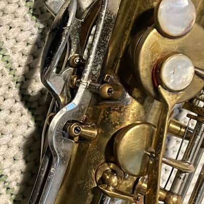 Late 1950's King Super 20 Tenor Saxophone Double Socket Sterling Silver Neck image 12