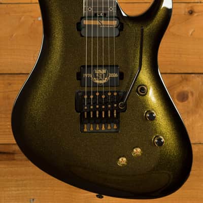 Schecter Avenger FR S 50th Anniversary - Ebony - Gold Burst image 1