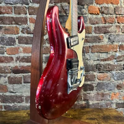 Mosrite The Ventures Model Electric Guitar *RARE* (1964 - Candy Apple Red) image 10