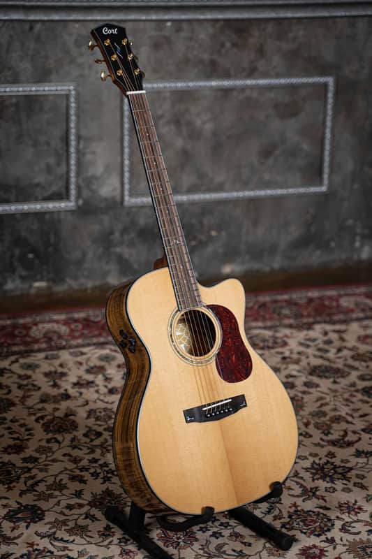Cort Gold Series OC6 Bocote Acoustic Electric Guitar -*Case Included* 2020s - Natural Glossy image 1