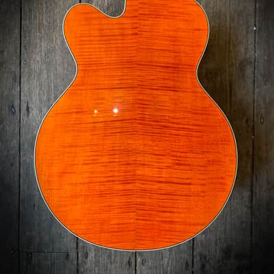 2017 Gretsch USA Custom Shop G6120WCST in Orange with orig. hard shell case and case candy image 4