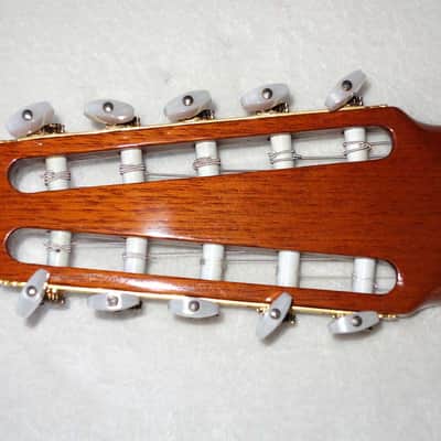 Original 1979 Ramirez 1a 10-String Classical Harp Guitar, Cedar/Indian image 12