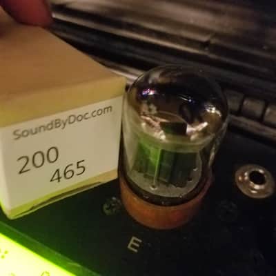 CBS perfect Matched Pair (2) JAN-CHY-5692 tNOS AT1000 TESTED Vacuum Tubes military brown base premium like 6SN7 dual triode 1956-1958 image 8