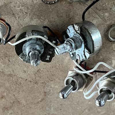 1980 set Fender Lead I II guitar pots harness switches image 2