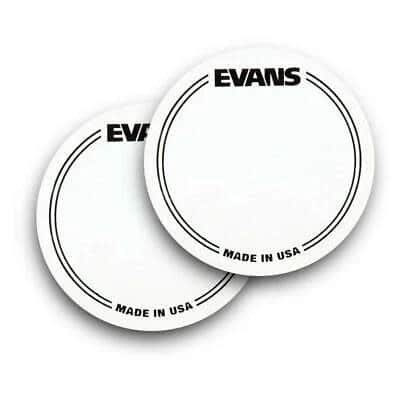 Evans EQPC1 EQ Clear Plastic Single Pedal Patch (2)- Clear image 1