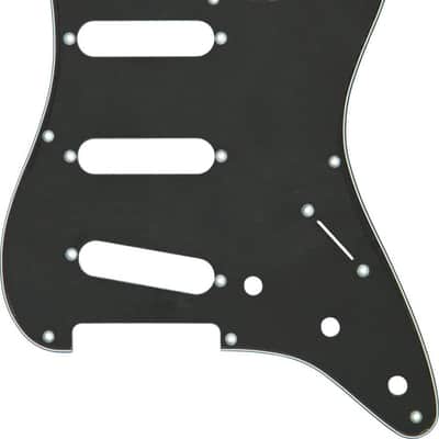 Genuine Fender 8-Hole '50s '57 Vintage-Style Black Stratocaster Pickguard, BLACK image 3