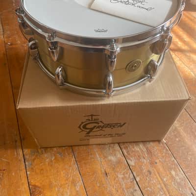 Gretsch G4169BBR USA Custom Bell Brass 6.5x14" 20-Lug Snare Drum 2018 - Present - Brass image 3