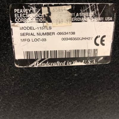Peavey 115 TLS 15" Scorpion Speaker w/ Horn and Pole Mount Tested, Works image 5