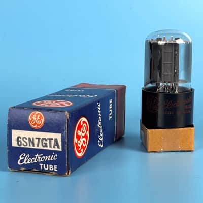 1964 General Electric 6SN7GT Vintage Gray Plated Vacuum Tube! Tests Good! T574 image 1