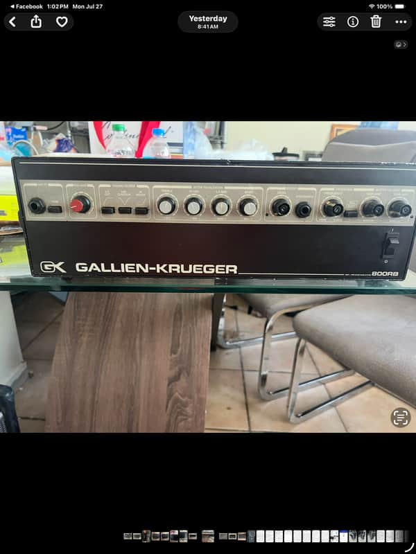 Gallien-Krueger 800RB 300 / 100-Watt Bi-Amp Bass Amp Head | Reverb