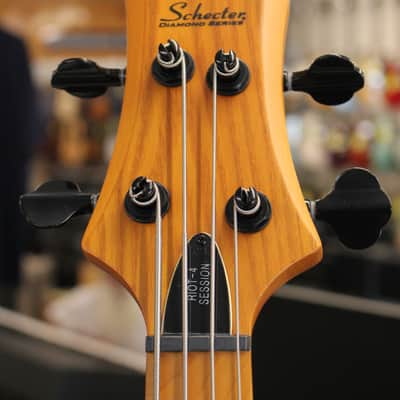 2025 Schecter Riot-4 Session 4-String Active Electric Bass Aged Natural Satin 9lbs 11oz image 3