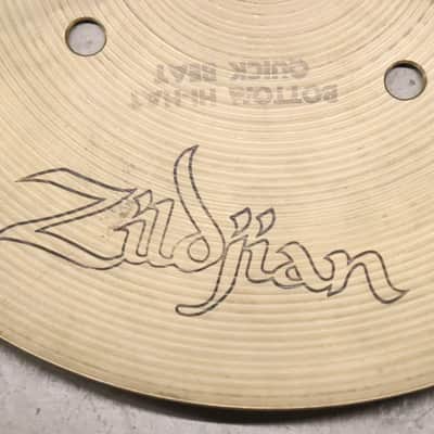 Zildjian 14" A. Avedis Quick Beat Hi Hat Cymbals Vintage 1970's #2 image 17