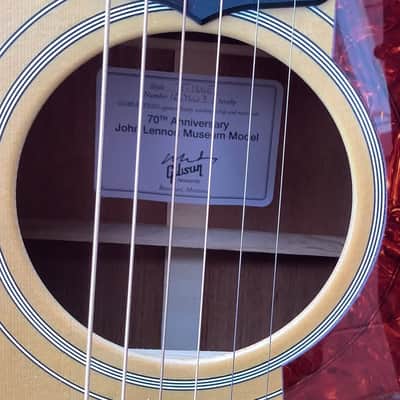 Gibson Lennon J-160E 70th Anniversary 2010 Natural Museum w/COA +OHSC image 5