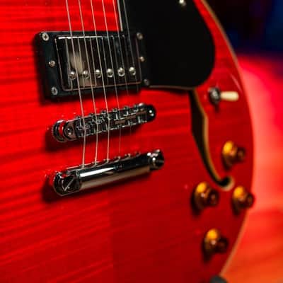 Washburn SH35TR Wing Series Semi Hollow Electric Guitar w/Gigbag, Trans Red image 14