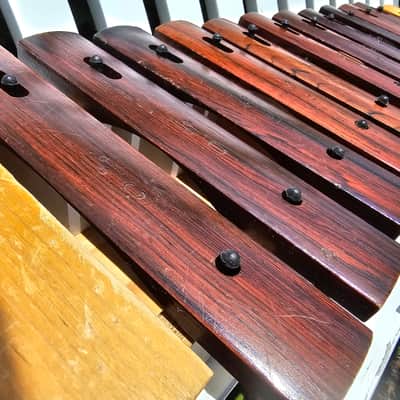 Vintage 70s Sonor Xylophone Natural Rosewood notes made in Germany image 3